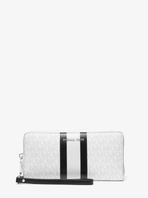 michael kors crossgrain leather continental wristlet