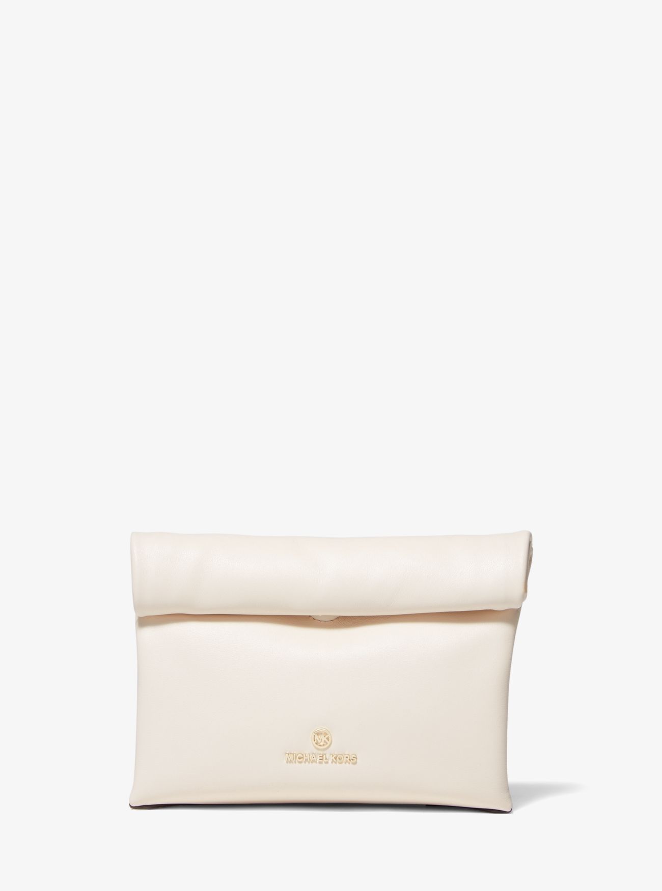 MK Lola Small Leather Convertible Crossbody Bag - Lt Cream - Michael Kors