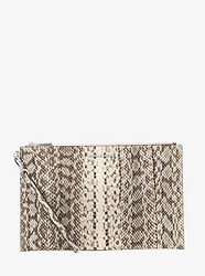 Extra-Large Snakeskin Clutch - NATURAL - 32H7SFDC4L