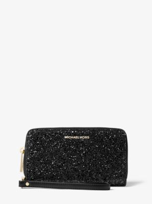 michael kors large glitter smartphone wristlet