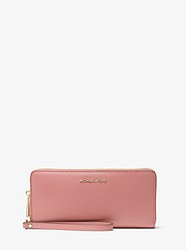 Crossgrain Leather Continental Wristlet - ROSE - 32H8TF6T3L