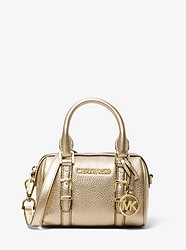 Bedford Legacy Extra-Small Metallic Leather Duffel Crossbody Bag - PALE GOLD - 32H9G06C0M