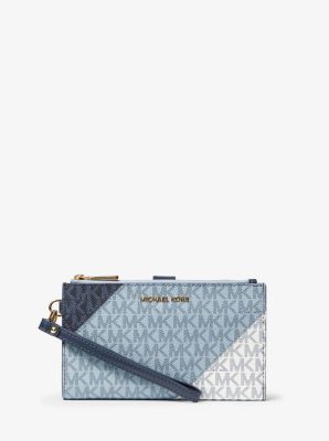 Blue and white michael kors wallet new arrivals