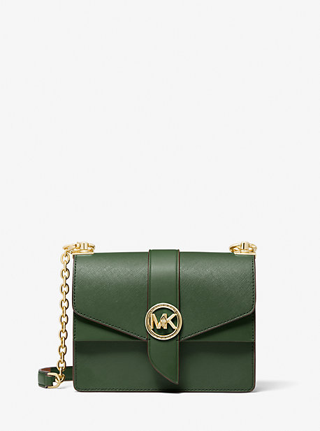 MK Greenwich Small Saffiano Leather Crossbody Bag - Amazon Green - Michael Kors product