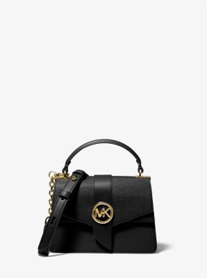 Michael Kors Greenwich Small Saffiano Leather Bag - Black