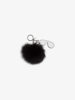 Michael kors deals puff ball keychain