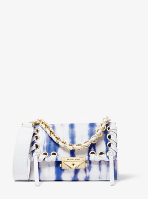 Très petit sac à bandoulière Cece en cuir à motif tie and dye - BLEU DOXFORD(BLEU) - Michael Kors