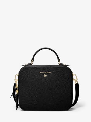 Sac à bandoulière Jet Set de taille moyenne en cuir grainé - NOIR(NOIR) - Michael Kors