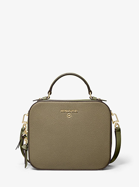 Sac à bandoulière Jet Set de taille moyenne en cuir grainé - KAKI(VERT) - Michael Kors