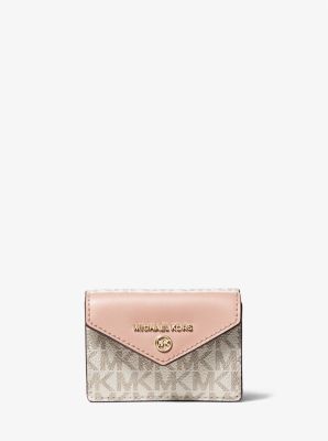 Michael Kors Small Leather Envelope Wallet in Pink