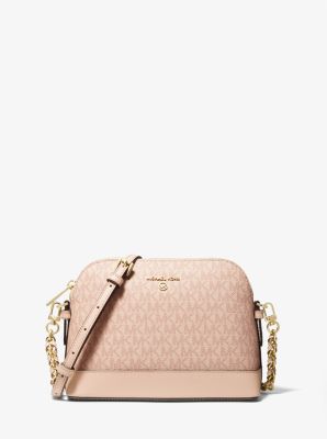 Michael Kors Large Logo Dome Crossbody Bag In Pink ModeSens