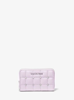 høj Brandy parfume Michael Kors Small Studded Quilted Wallet In Neutrals | ModeSens
