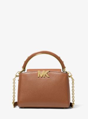 Michael Michael Kors - Mk karlie small pebbled leather crossbody bag - luggage brown - michael kors