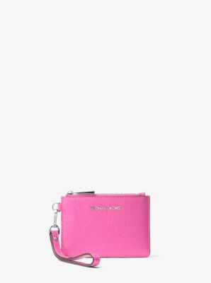 Michael Kors Leather Coin Purse In Pink