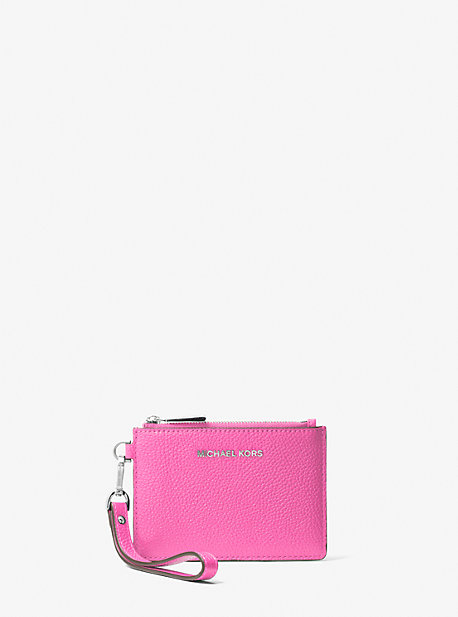 Michael Kors Leather Coin Purse In Pink