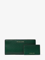 Large Saffiano Leather Slim Wallet - RCNG GRN MLT - 32T8GF6D3T