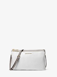 Adele Color-Block Pebbled Leather Crossbody - PGY/WHT/ALUM - 32T8TF5C8T