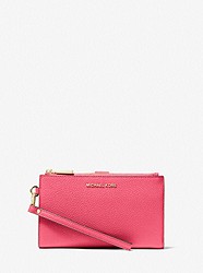 Adele Pebbled Leather Smartphone Wallet - RUBIN RED - 32T8TFDW4L
