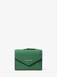 Small Leather Envelope Wallet - PINE GREEN - 32T8TZLD5L