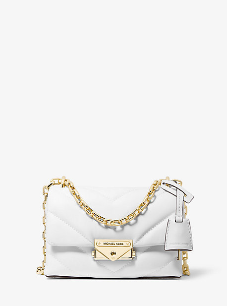 Tredive uberørt Bølle Shop Michael Kors Cece Extra-small Quilted Leather Crossbody Bag In White