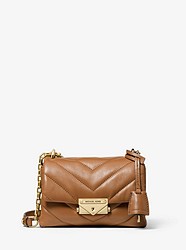 Cece Extra-Small Quilted Leather Crossbody Bag - ACORN - 32T9G0EC1L