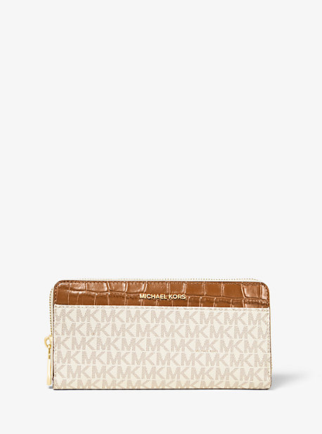 Portefeuille continental à logo - VANILLE(NATUREL) - Michael Kors