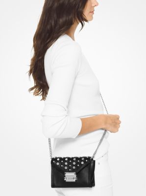 whitney mini studded leather satchel