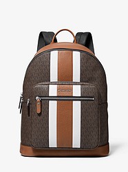 Hudson Logo Stripe Backpack - BROWN/LUGGAGE - 33F0LHDB2Z