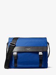 Brooklyn Gabardine Nylon Messenger Bag - ATLANTIC BLUE - 33F9LBNM2U