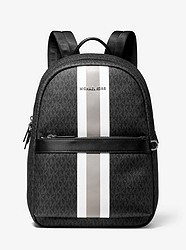 Greyson Logo Stripe Backpack - BLACK/WHITE - 33F9LGYB6U