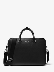 Henry Crossgrain Leather Briefcase - BLACK - 33F9LHYA9L
