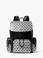 Henry Logo-Embossed Leather Backpack - BLACK/WHITE - 33F9THYB2V