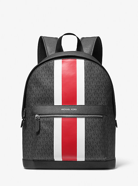 MK Mason Signature Logo Stripe Backpack - Crimson - Michael Kors product