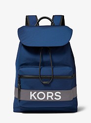 KORS Nylon and Leather Backpack - BLUE - 33H9TKKB6Z