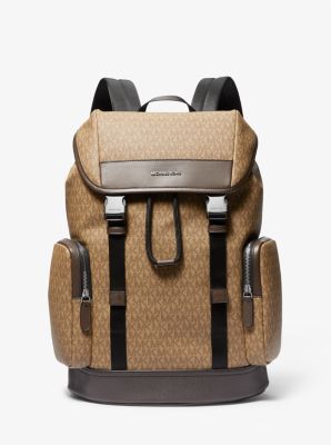 Michael Kors Hudson Logo Backpack In Natural | ModeSens