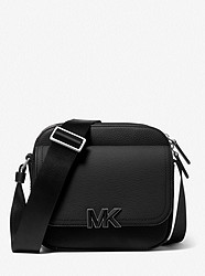 Hudson Textured Leather Messenger Bag - BLACK - 33S2MHDM2T