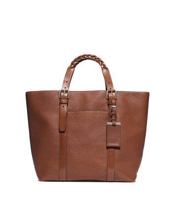 Bennett Medium Pebbled-Leather Tote by Michael Kors