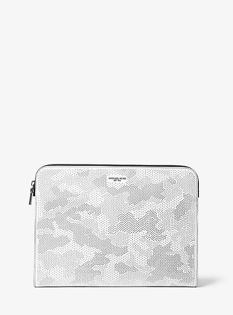 Porte-Documents Henry En Cuir Perfore Camouflage