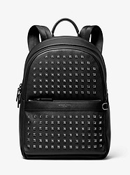 Greyson Studded Pebbled Leather Backpack - BLACK - 33S9MGYB2T