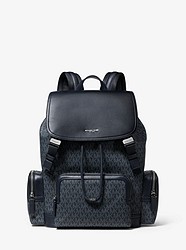 Henry Logo and Leather Backpack - ADMRL/PLBLUE - 33U9LHYB2B