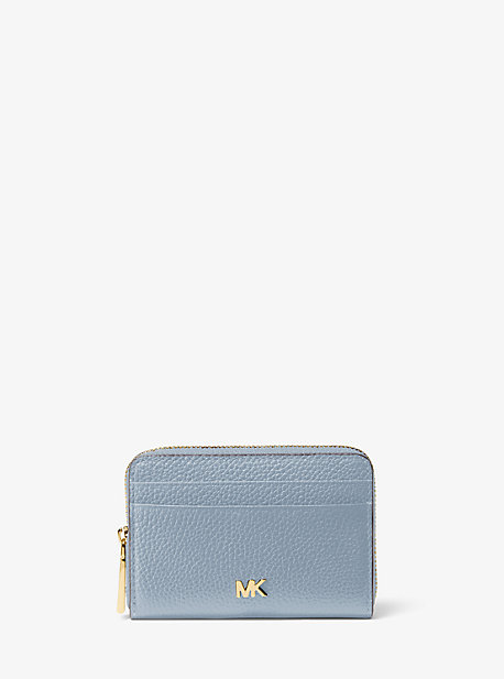 Petit portefeuille en cuir grainé - BLEU PÂLE(BLEU) - Michael Kors