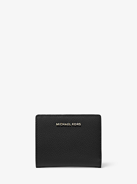 Portefeuille de taille moyenne en cuir grainé - NOIR(NOIR) - Michael Kors
