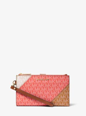 Portefeuille Adele à logo et couleurs contrastées pour smartphone - PNKGRPFT MLT - Michael Kors