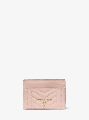 Porte-cartes en cuir matelassé - ROSE DOUX(ROSE) - Michael Kors