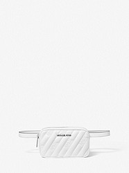 Rose Logo Quilted Belt Bag - OPTIC WHITE - 35F0SXON1U