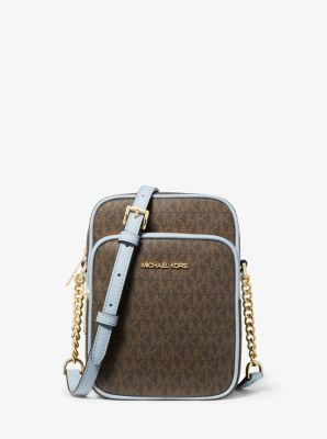 mk jet set travel medium logo crossbody bag