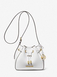 Phoebe Small Faux Leather Bucket Bag - OPTIC WHITE - 35F2G8PM1O