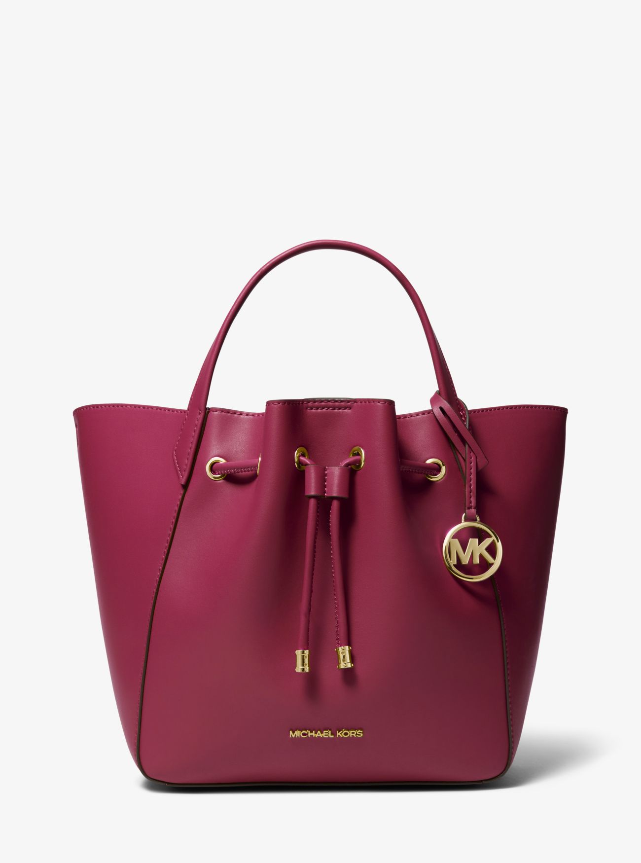 Michael Kors Smokey Rose Hamilton Legacy Medium Leather Bucket Bag