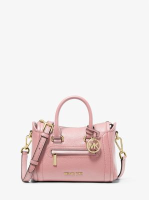 Carine small store pebbled leather satchel