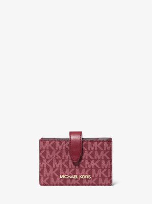 Porte-cartes Jet Set de taille moyenne à logo et goussets accordéon